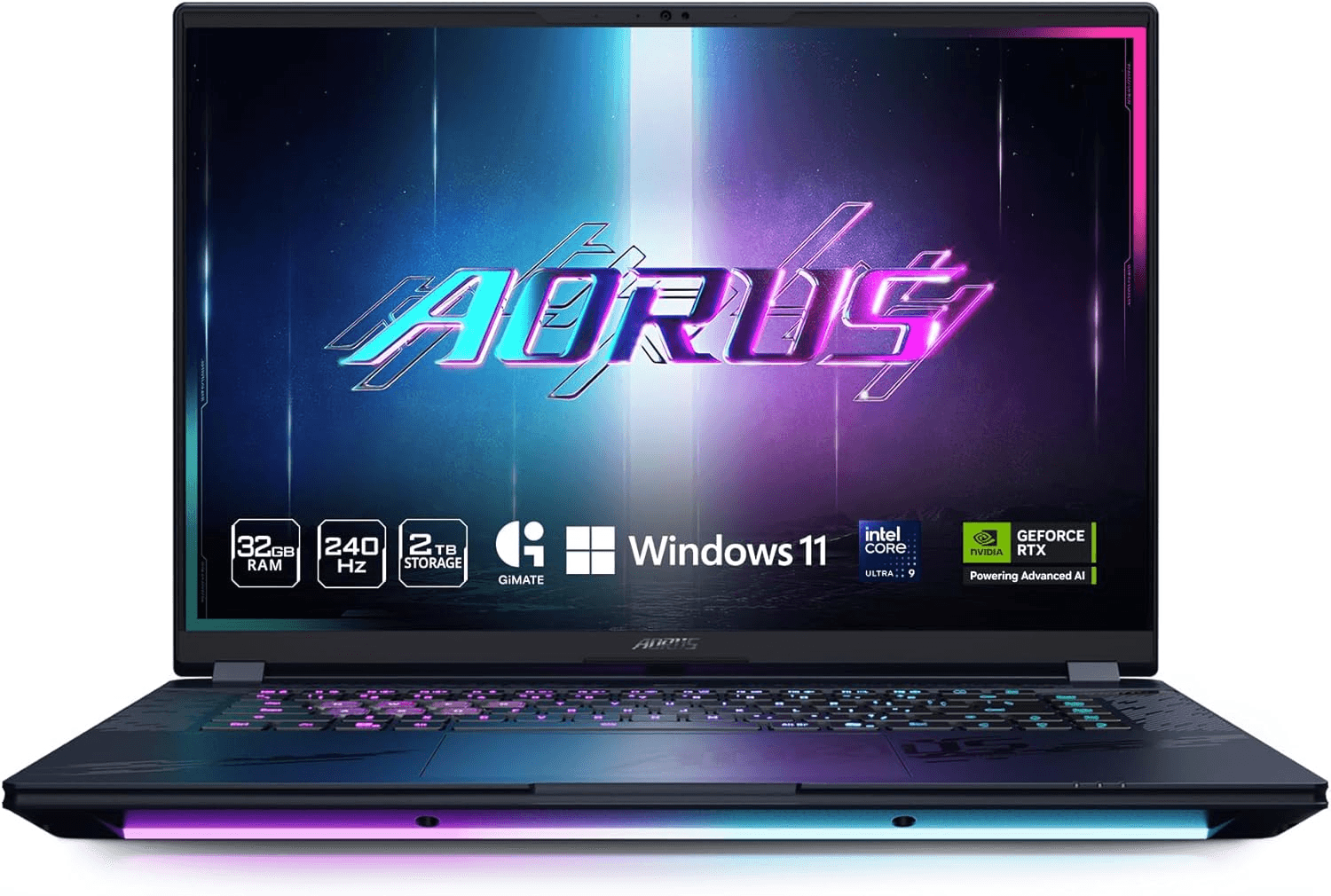 GIGABYTE - AORUS Master 16 Gaming Laptop - 240Hz 2560x1600 OLED - NVIDIA GeForce RTX 5090 - Intel Core Ultra 9 275HX - 2TB SSD with 32GB DDR5 RAM - Windows 11 Home AD (AORUS Master 16 BZHC6USE65SH)