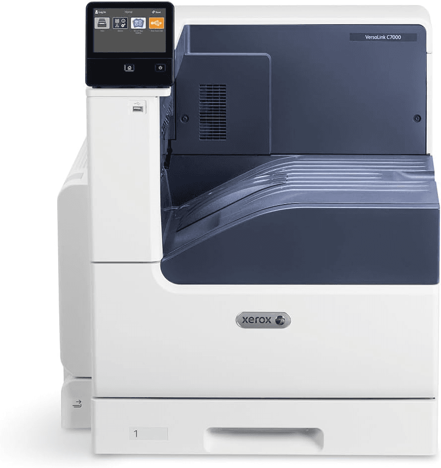 Xerox VersaLink C7000/DN Single Function Color Printer, 35ppm, Automatic duplexing, 5" Touchscreen, 11x17 (Tabloid)