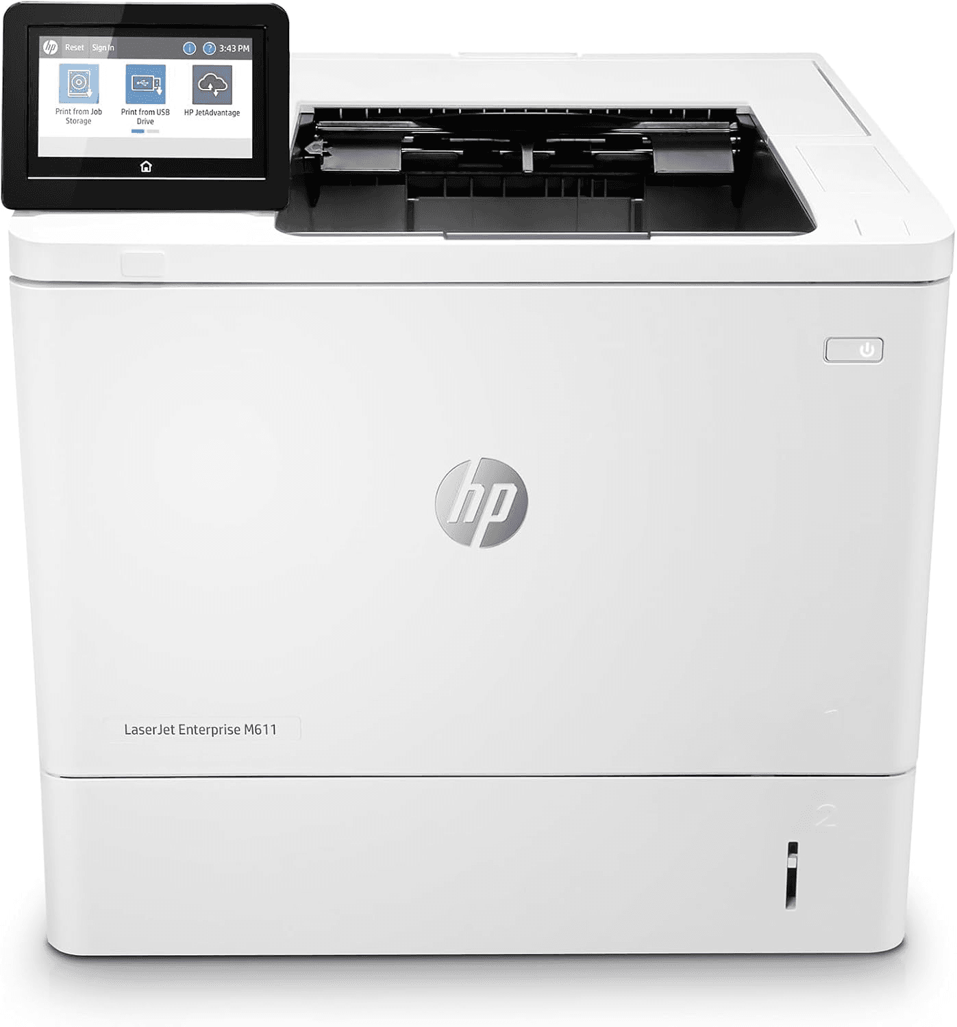 HP LaserJet Enterprise M611dn Monochrome Printer with Built-in Ethernet & 2-Sided Printing (7PS84A) White