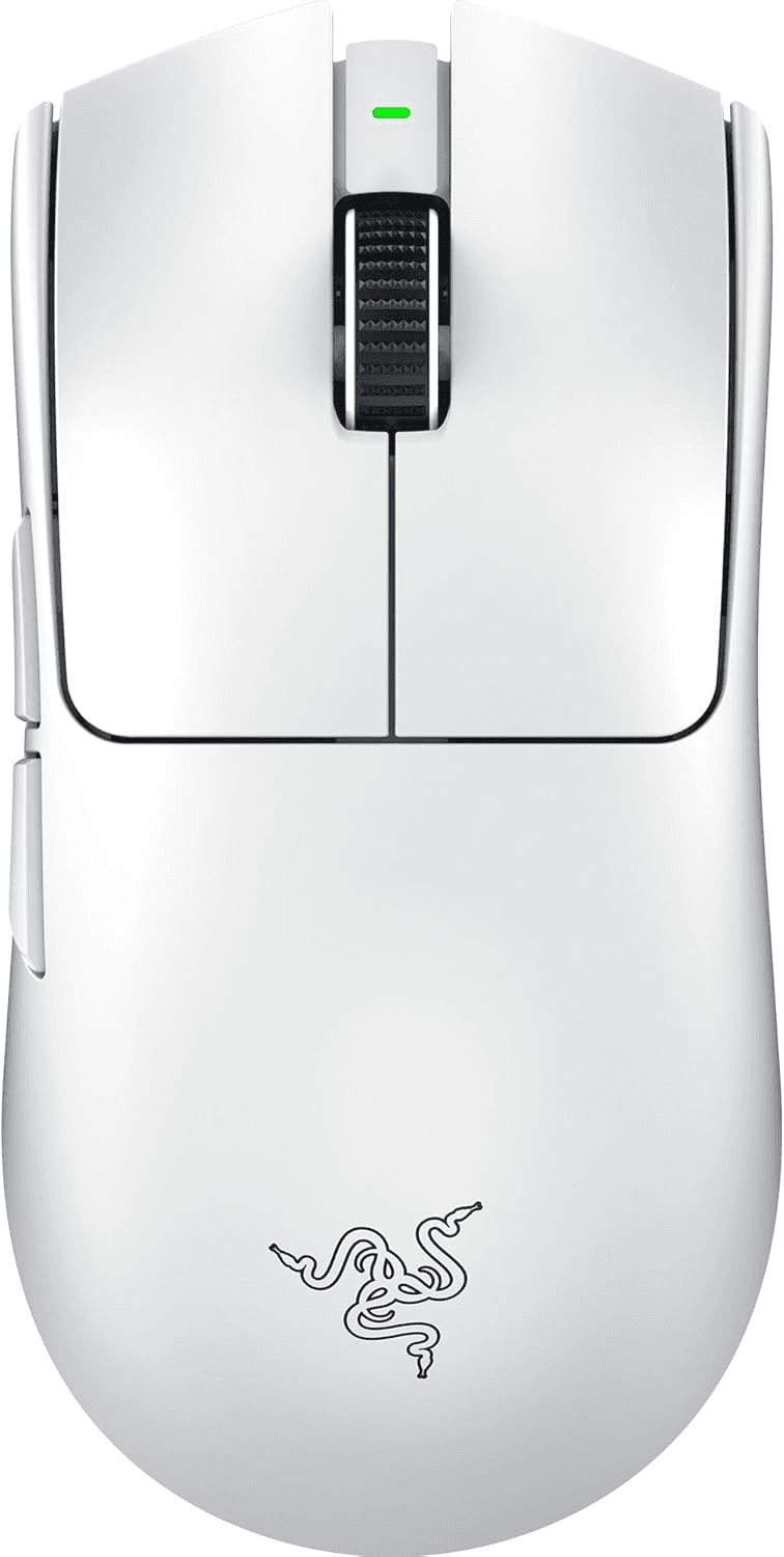 Razer Viper V3 Pro Wireless Esports Gaming Mouse: Symmetrical - 55g Lightweight - 8K Polling - 35K DPI Optical Sensor - Gen3 Optical Switches - 8 Programmable Buttons - 95 Hr Battery - White