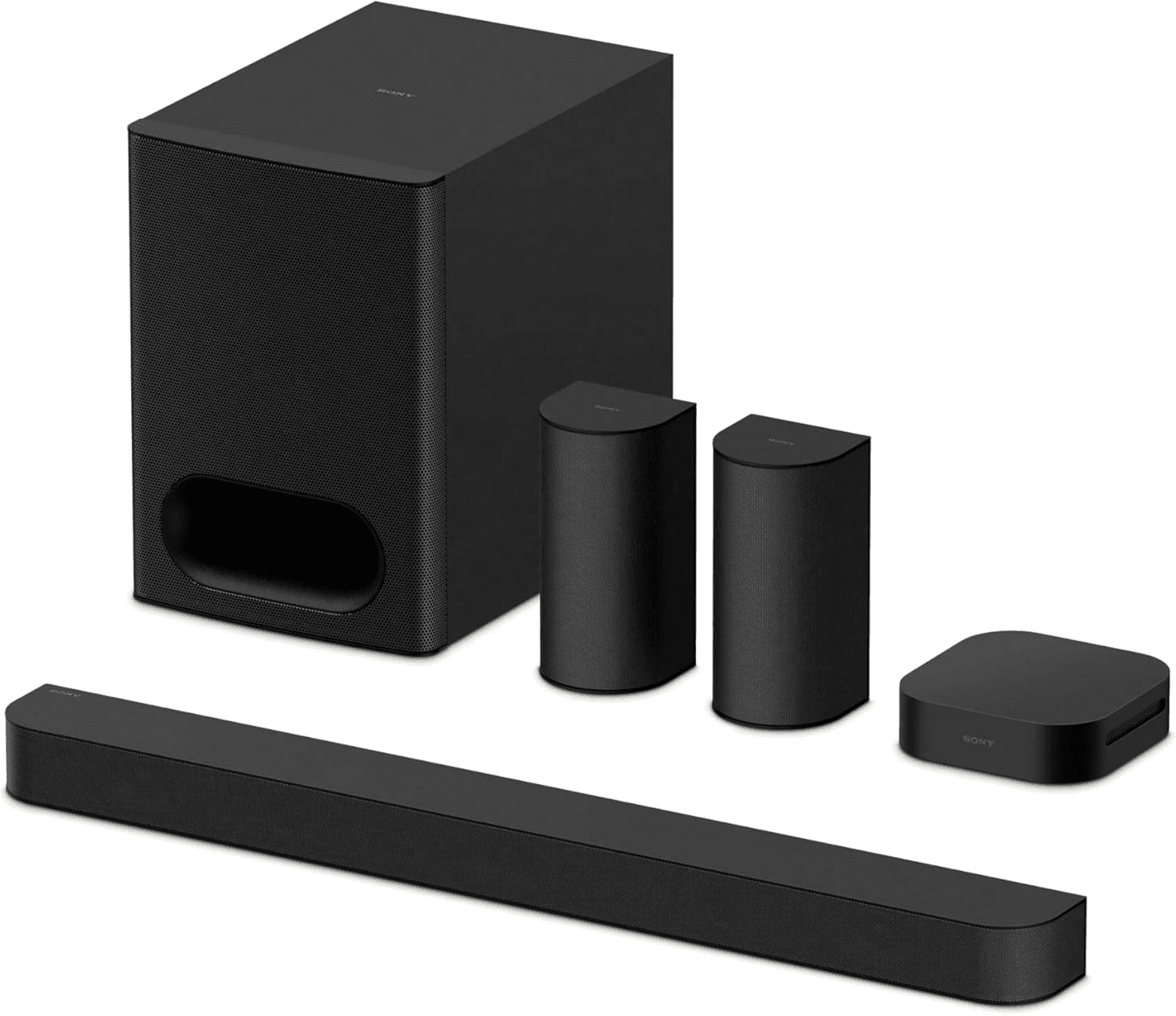 Sony BRAVIA Theater System 6, 5.1ch Home Theater System Sound bar with subwoofer and Rear Speakers, Surround Sound by Dolby Atmos/DTS:X Compatible HT-S60