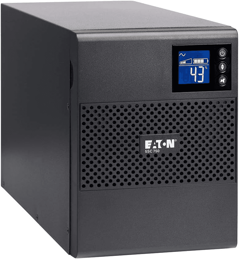Eaton 5SC750 Pure Sinewave UPS Battery Backup, 750VA / 525W, AVR, LCD Display, Line Interactive